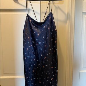 Floral satin nightgown